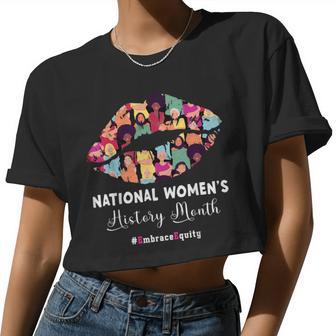 National Women's History Month 2024 Embrace Equity For Women Women Cropped T-shirt - Monsterry DE