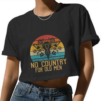 No Country For Old Men Uterus Feminist Women Rights Women Cropped T-shirt - Monsterry