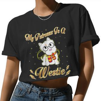 My Patronus Is A Westie Harry Dog Potter Dad Mom Women Cropped T-shirt - Monsterry DE