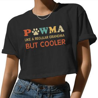 Pawma Like A Regular Grandma But Cooler Vintage Women Cropped T-shirt - Monsterry DE