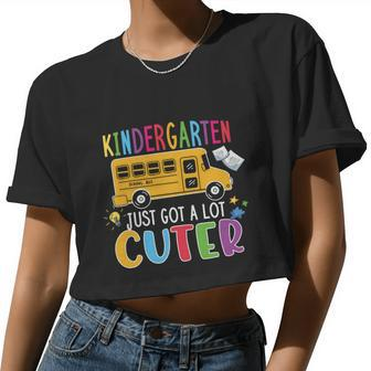 Pre Kindergarten Just Got A Lot Cuter Graphic Plus Size Shirt For Kids Teacher Women Cropped T-shirt - Monsterry