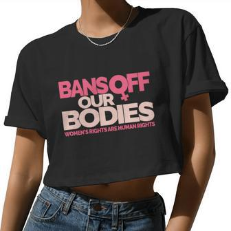 Pro Choice Pro Abortion Bans Off Our Bodies Women's Rights Tshirt Women Cropped T-shirt - Monsterry