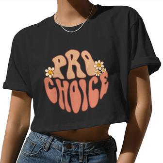Pro Choice Floral Women Cropped T-shirt - Monsterry