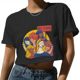 Pro Choice Women's Rights Abortion Feminist Pro Roe Women Cropped T-shirt - Monsterry UK