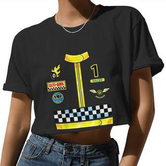 Race Car Driver Costume Men Women Birthday Halloween Boys Women Cropped T-shirt - Monsterry UK