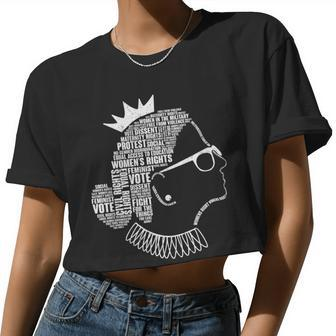 Ruth Bader Ginsburg Notorious Rbg Quotes Tshirt Women Cropped T-shirt - Monsterry UK