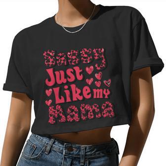 Sassy Just Like My Mama Women Cropped T-shirt - Monsterry