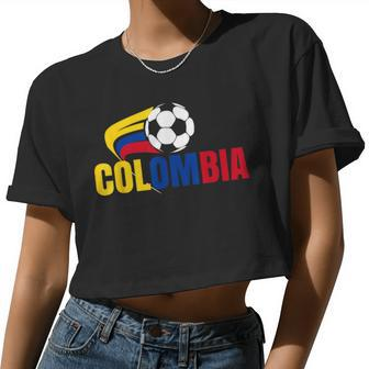 Soccer T For Girls Colombia Football Women Cropped T-shirt - Monsterry AU
