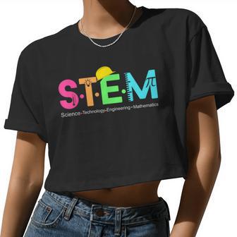 Stem Science Technology Engineering Math Teacher Women Cropped T-shirt - Monsterry DE