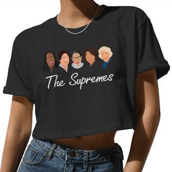 Supremes Court Justices Rbg The Supremes Vintage Women Women Cropped T-shirt - Monsterry UK