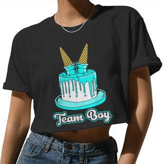 Team Girl Gender Reveal Women Cropped T-shirt - Monsterry UK
