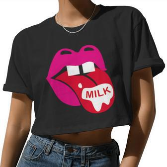 Team Milk Udderly Fabulous Gay Drag Queen Women Cropped T-shirt - Monsterry UK
