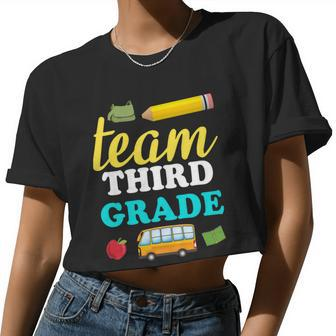 Team Third Grade V2 Women Cropped T-shirt - Monsterry