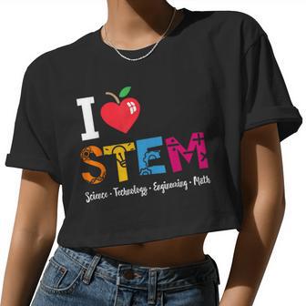 Think Outside The Box Steam Back To School Stem Teacher Women Cropped T-shirt - Monsterry AU