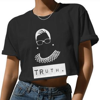 Truth Ruth Bader Ginsberg Tshirt Women Cropped T-shirt - Monsterry