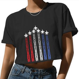 Usa American Flag Happy 4Th Of July Celebration Women Cropped T-shirt - Monsterry AU