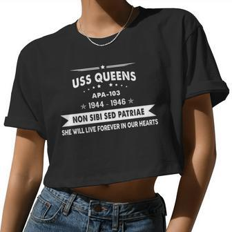 Uss Queens Apa Women Cropped T-shirt - Monsterry DE