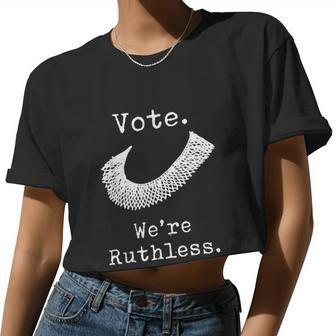 Women's Rights Vote We're Ruthless Rbg Pro Choice Women Cropped T-shirt - Monsterry DE