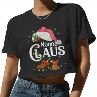 Womens Santa Nonna Claus Women Cropped T-shirt - Monsterry AU