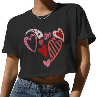 Womens Valentine Women Cropped T-shirt - Monsterry AU