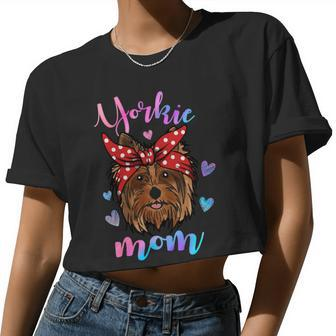 Yorkshire Terrier Dog Lover Cute Mom Mama Mother Women Cropped T-shirt - Monsterry UK