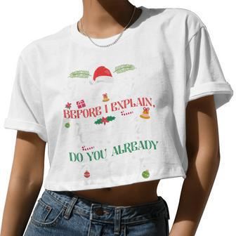 Christmas Dear Santa How Much Do You Know Women Cropped T-shirt - Monsterry DE