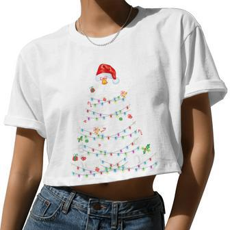 Christmas Xmas Clothing Math Christmas Tree Women Cropped T-shirt - Monsterry UK