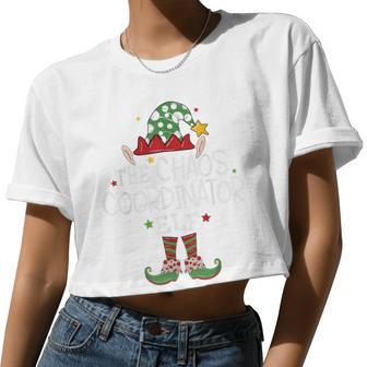 I'm The Chaos Coordinator Elf Christmas Matching Elf Women Cropped T-shirt - Monsterry