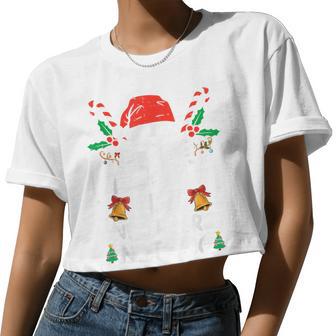 On The Naughty List And I Regret Nothing Christmas Women Cropped T-shirt - Monsterry AU