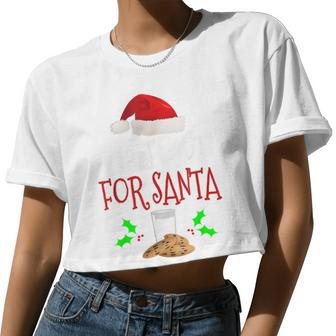 I Put Out For Santa T Christmas Holiday Women Cropped T-shirt - Monsterry AU