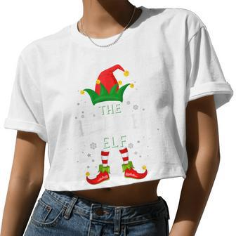 Xmas Drama Queen Elf Family Matching Christmas Pajama Women Cropped T-shirt - Monsterry