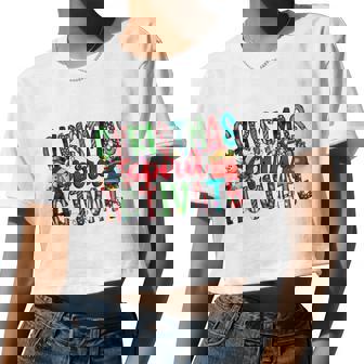 Christmas Spirit Activate Christmas Xmas Women Cropped T-shirt - Monsterry
