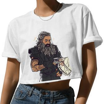 Our Flag Means Death Blackbeard's Lucius Taika Waititi Women Cropped T-shirt - Monsterry
