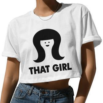 That Girl Women Cropped T-shirt - Monsterry