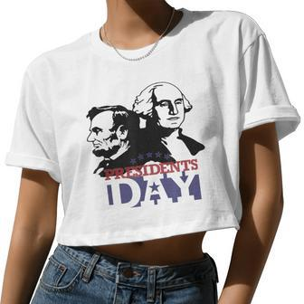 Happy Great President's Day For And Women Women Cropped T-shirt - Monsterry CA
