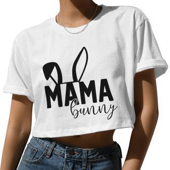 Mama Bunny Women Cropped T-shirt - Monsterry