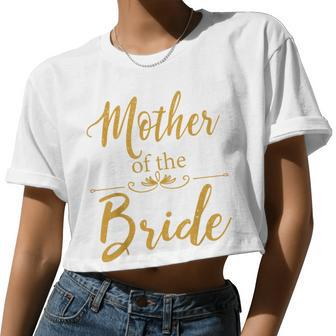 Mother Of The Bride Wedding Women Cropped T-shirt - Monsterry