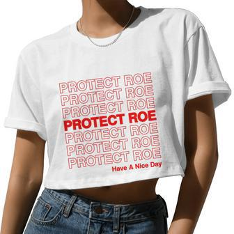 Protect Roe V Wade Pro Choice Feminist Reproductive Rights Tshirt Women Cropped T-shirt - Monsterry