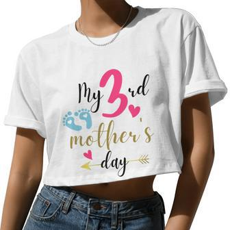 My Third Mother's Day Women Cropped T-shirt - Monsterry