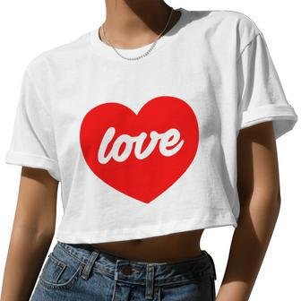 Valentines V2 Women Cropped T-shirt - Monsterry AU