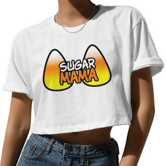 Womens Sugar Mama Halloween For Women Women Cropped T-shirt - Monsterry