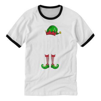 Drama Queen Elf Matching Family Group Christmas Party Pajama Cotton Ringer T-Shirt - Monsterry