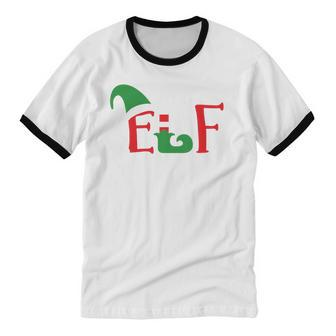 Elf Squad Christmas Matching Top Cotton Ringer T-Shirt - Monsterry AU