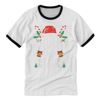 On The Naughty List And I Regret Nothing Christmas Cotton Ringer T-Shirt - Monsterry