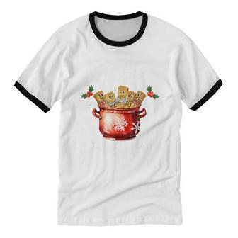 Tis The Season For Tamales Christmas Mexican Food Cotton Ringer T-Shirt - Monsterry