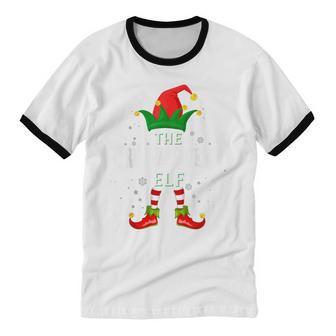 Xmas Drama Queen Elf Family Matching Christmas Pajama Cotton Ringer T-Shirt - Monsterry