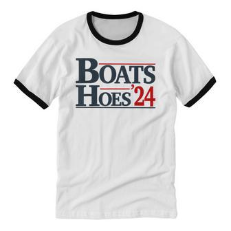 Classic Boats And Hoes 2024 Election For Women Cotton Ringer T-Shirt - Monsterry AU