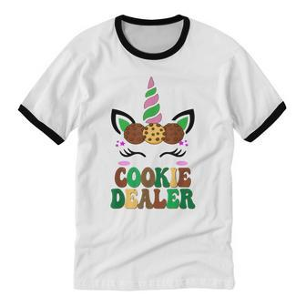 Cookie Dealer Scout For Girls Unicorn Women's Cotton Ringer T-Shirt - Monsterry CA
