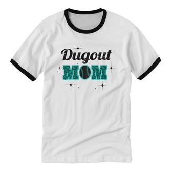 Dugout Mom Cotton Ringer T-Shirt - Monsterry UK