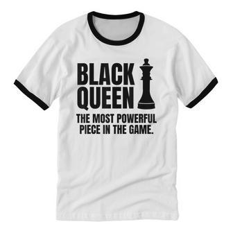 Inspiring Black Queen Cotton Ringer T-Shirt - Monsterry CA